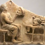 Ανάγλυφο Μένανδρου Με Μάσκες Νέας Κωμωδίας, 1Ος Αι. Π.χ.-Μ.χ., Μουσείο Τέχνης Πανεπιστημίου Πρίνστον.