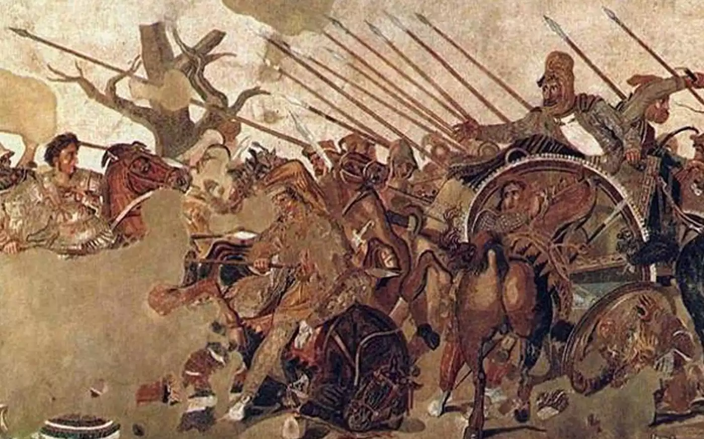 Μάχη της Ισσού - Ψηφιδωτό βυζαντινής εποχής απεικονίζει την αιματηρή σύγκρουση