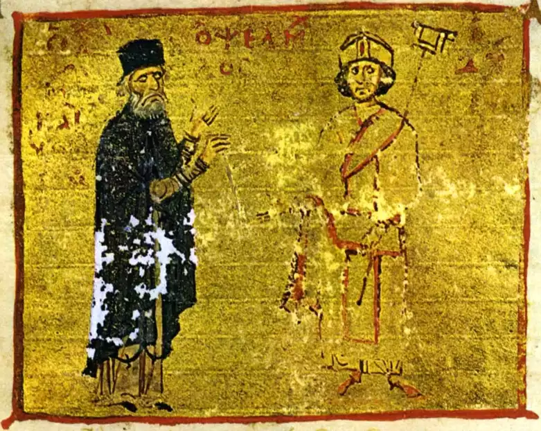 Μιχαήλ Ψελλός: Ο λόγιος και πολιτικός σύμβουλος, σε μια ρεαλιστική απεικόνιση του 11ου αιώνα.