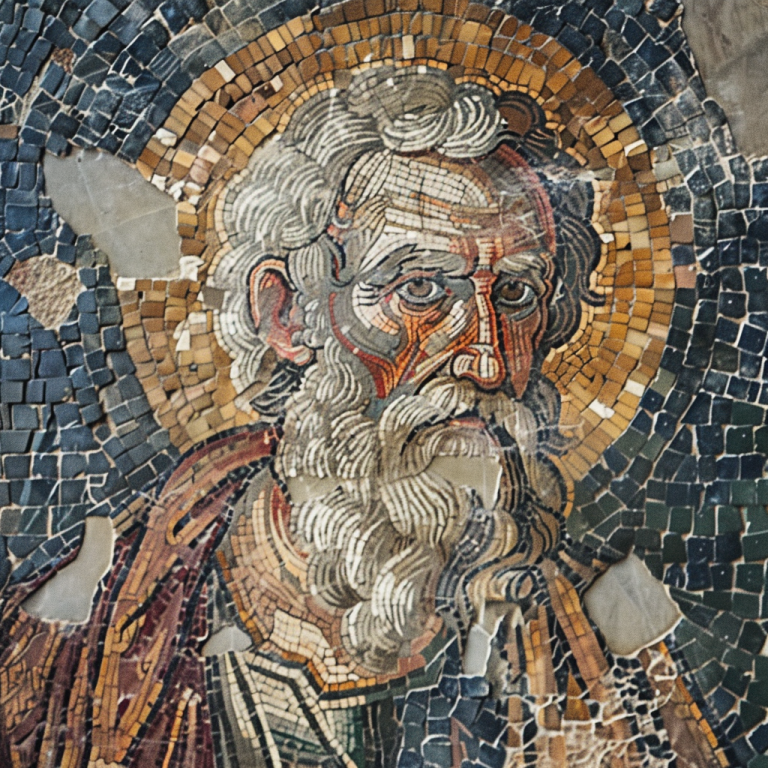 Άγιος Πατριάρχης Αττικός: Πορτρέτο σε ψηφιδωτό
