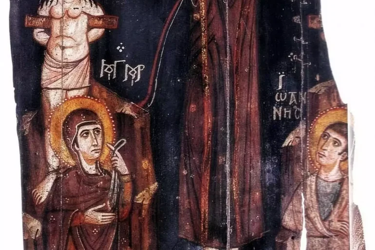 Βυζαντινή Εικόνα Της Σταύρωσης, Φορητή Εικόνα Του 8Ου Αιώνα Από Τη Μονή Σινά