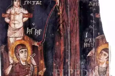 Σταύρωση Της Μονής Αγίας Αικατερίνης (8Ος Αιώνας) 41 Λεπτομέρεια Σταύρωσης Της Μονής Αγίας Αικατερίνης, Βυζαντινή Εικόνα