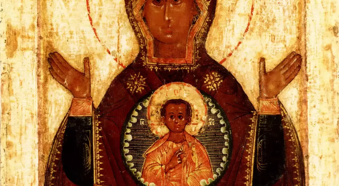 Nuestra Señora Del Signo, Iconografía Rusa, Arte Bizantino, Arte Religioso Medieval, Escuela De Nóvgorod, Iconografía Ortodoxa