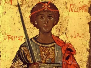 Αρχάγγελος Και Άγιος Γεώργιος: Βυζαντινή Εικόνα (17Ος Αι.) 19 Sacred Byzantine Diptych Displaying The Archangel And Saint George, Preserved At Mount Athos Monastery