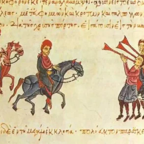 Βυζαντινή Μικρογραφία Που Απεικονίζει Τη Στιγμή Της Εισόδου Του Νικηφόρου Φωκά Στην Πόλη Πριν Τη Στέψη Του