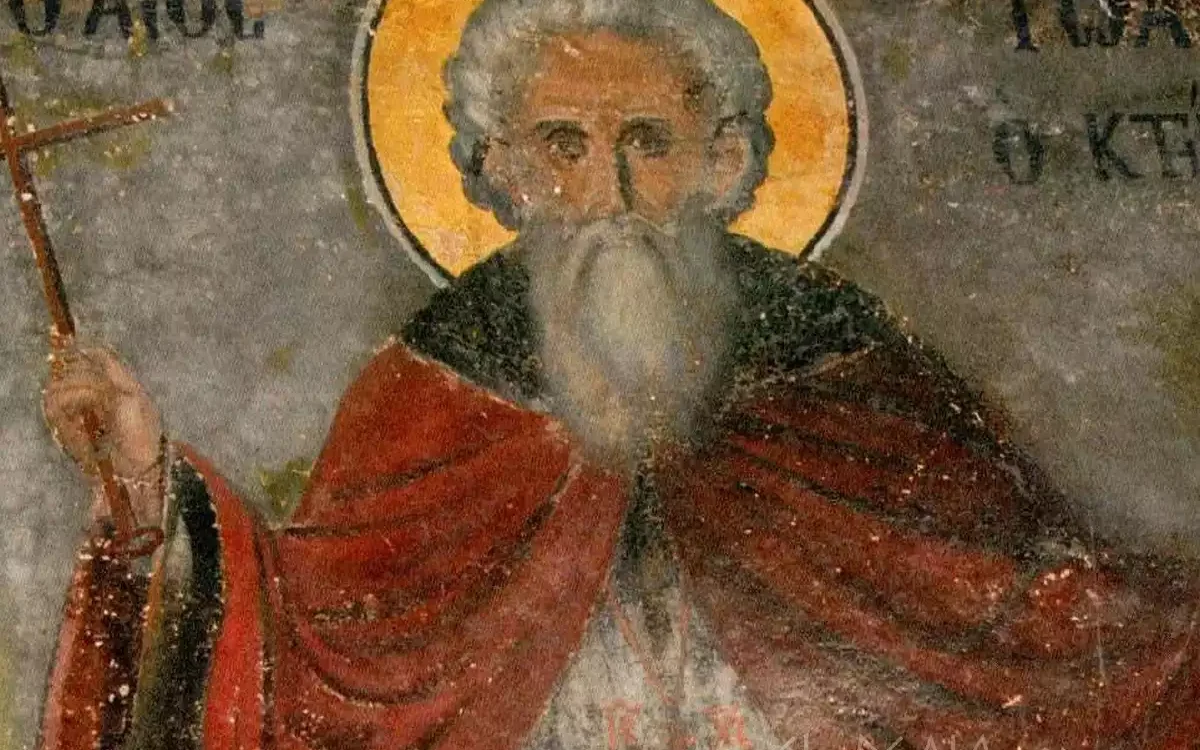 Ο Ιωάννης Ο Ίβηρας Απεικονίζεται Σε Αγιογραφία Του 1888 Στη Μονή Ιβήρων