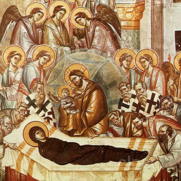 Η Κοίμηση Της Θεοτόκου Στην Αχρίδα (1294/95) 28 Η Εντυπωσιακή Τοιχογραφία Της Κοίμησης Της Θεοτόκου Στην Αχρίδα (1294/95) Αποτελεί Κορυφαίο Δείγμα Της Παλαιολόγειας Τέχνης.