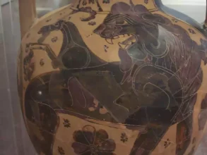 키마이라, 그리스 신화의 불타는 숨을 가진 무서운 괴물. 이야기와 상징.