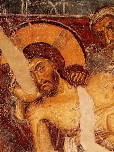 La Fresque De La Descente De Croix À Nerezi (1164) Est Un Excellent Exemple De L'Art Byzantin À L'Époque Des Comnènes.
