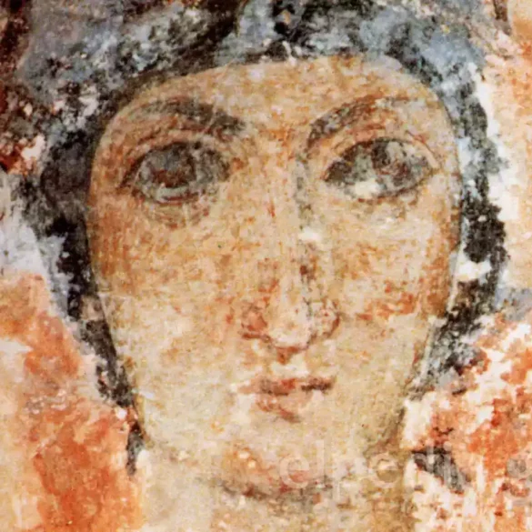 La Pintura Mural De La Virgen Nikopoiou (Siglo Vii) En El Ábside Norte De La Iglesia De Drosianí, Naxos.