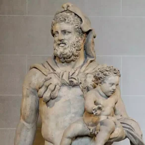 Herakliden: Die Legendären Nachkommen Des Halbgottes Herkules 17 Statue Des Herkules Mit Seinem Sohn Telephos, Vorfahr Der Herakliden. Römische Kopie, Louvre Museum.