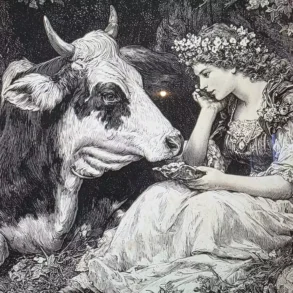 La Sacerdotisa Ío En El Instante En Que Es Transformada En Vaca, Una Famosa Escena De La Mitología Griega.