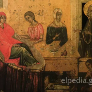 ولادة العذراء في الأيقونة البيزنطية للقرن السادس عشر