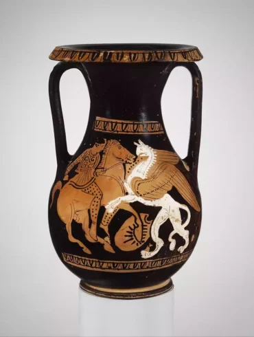 Reprezentare Antică A Grifonului, Ființa Mitică Cu Corp De Leu, Aripi Și Cap De Vultur.