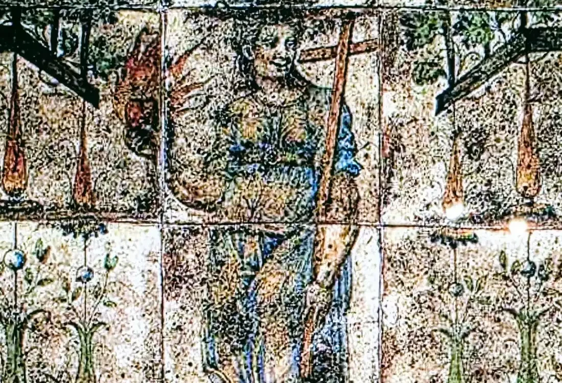 The Ceramic Floor Of Masséot Abaquesne Reveals Its Intricacy.