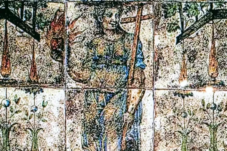 The Ceramic Floor Of Masséot Abaquesne Reveals Its Intricacy.