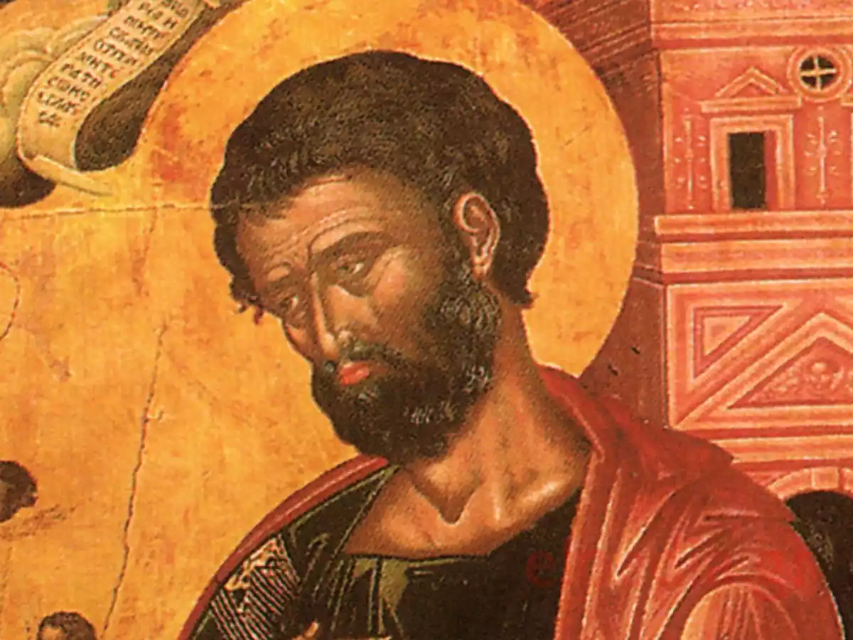 Портрет На Свети Йоаким С Характерната Си Брада И Дълбоки Изразителни Очи