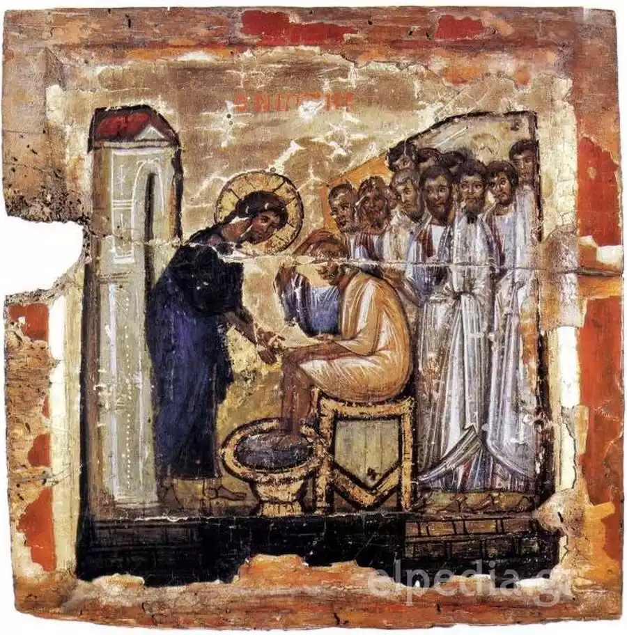 An Art Historical Analysis Of The 10Th-Century Byzantine Icon Of The Washing Of The Feet (Niptir) From St. Catherine'S Monastery, Sinai. Explore Its Style And Meaning.