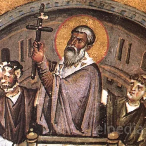 Miniatura Înălțării Crucii În Mărturia Lui Vasile Al Ii-Lea.