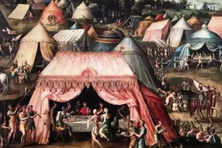 The Meeting Of Charles V And The Bey Of Tunis Dell'Abate