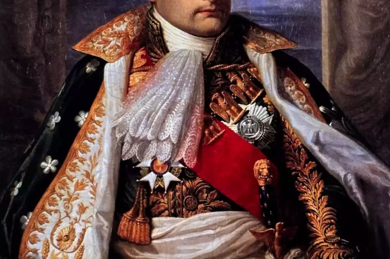 The Portrait Of Napoleon (1805) By Appiani As King Of Italy.