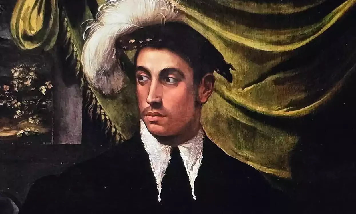 The Face Of The Man With The Side Glance In Niccolò Dell'Abbate'S Painting