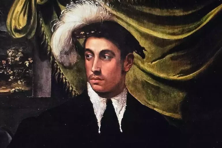 The Face Of The Man With The Side Glance In Niccolò Dell'Abbate'S Painting
