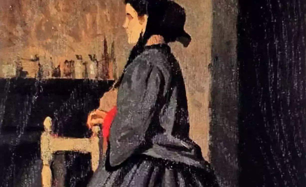 &Quot;Portrait Of A Woman&Quot; (1865-66) By Italian Painter Giuseppe Abbati