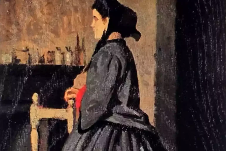 &Quot;Portrait Of A Woman&Quot; (1865-66) By Italian Painter Giuseppe Abbati