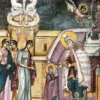 Η Είσοδος Της Θεοτόκου Στον Ναό, Παλαιολόγεια Τοιχογραφία Στη Μονή Στουντένιτσας