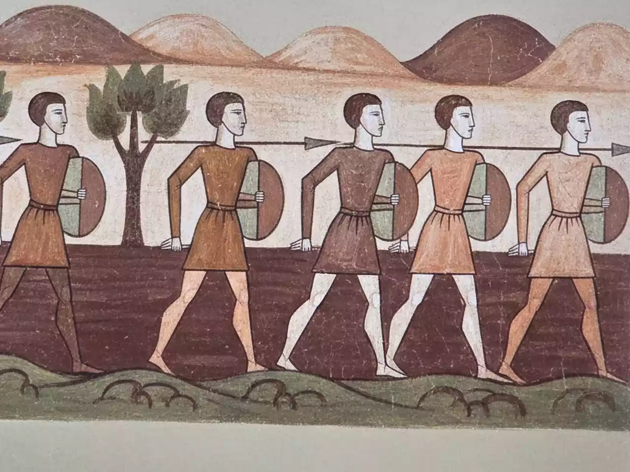 Η Πρώτη Σλαβική Εγκατάσταση Στη Μακεδονία (580 Μ.χ.) 14 Αναπαράσταση Σλάβων Πολεμιστών (Σκλαβηνών) Κατά Την Εγκατάστασή Τους Στη Μακεδονία Τον 6Ο Αιώνα.