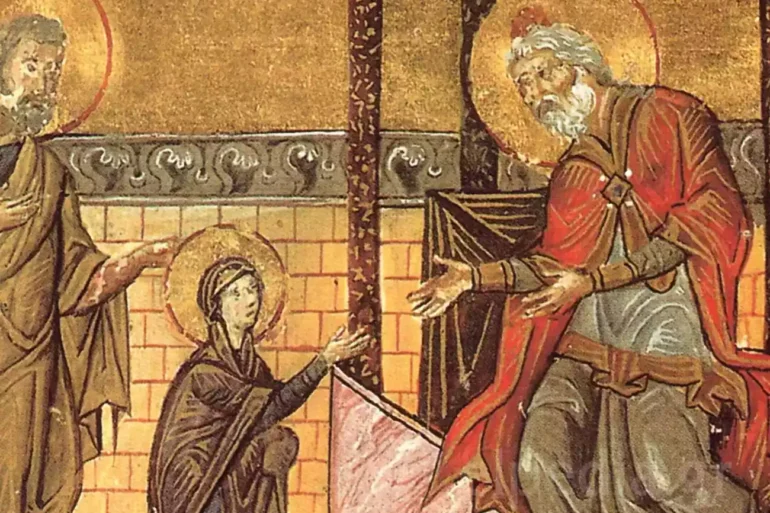 Masuknya Bunda Maria Ke Kuil Dalam Kalender Basil Ii: Studi Tentang Cahaya Dan Arsitektur 13 Mikroografi Masuk Dalam Kalender Raja Basilios Ii Sebagai Cahaya.