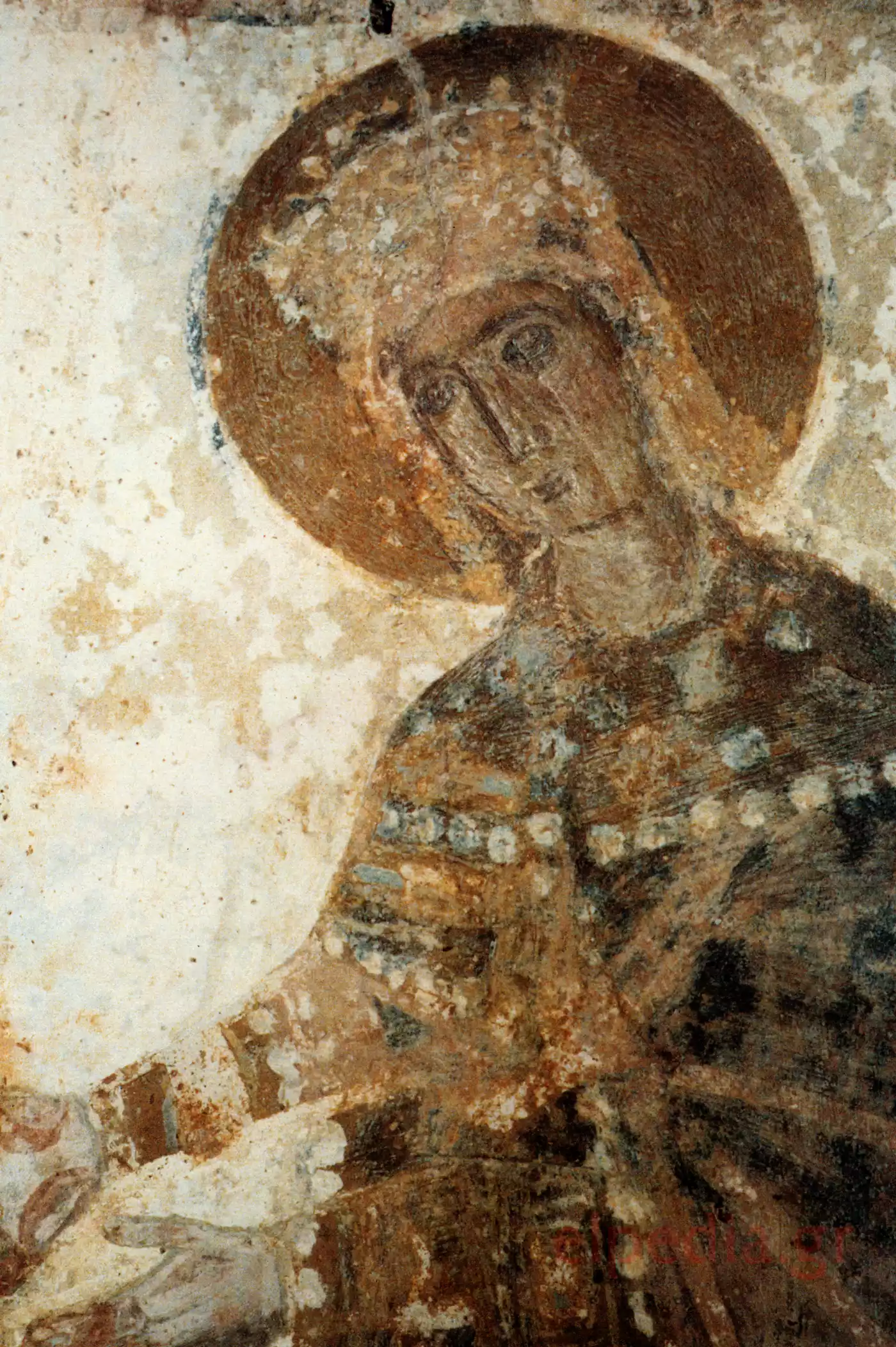 The Deesis Of Drosiani: Solomon And Christ In Naxos 7 Deesis Of Drosiani: Saint Solomon In Royal Vestment And Halo At Drosiani