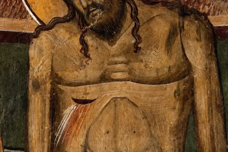 Akra Tapeinosis By Georgios Moschos With Crossed Hands And The Wound In Christ’s Side