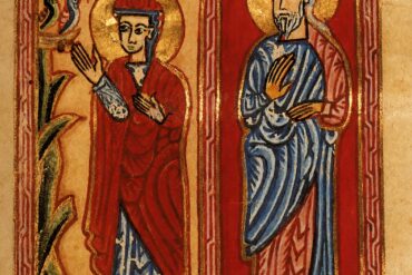 Annunciation To Anna In A Gilded 1591 Armenian Hymnal Miniature With Joachim