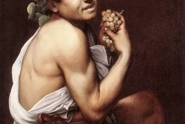 Il Bacco Malato Di Caravaggio Tiene Uva Con Pelle Pallida