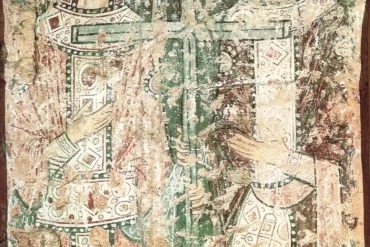 Byzantine Fresco Of Constantine And Helena In The Hagia Sophia Of Novgorod, Twelfth Century