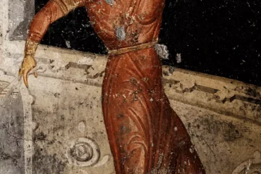 Salome Dances In A Byzantine Fresco At The Holy Apostles Of Thessaloniki