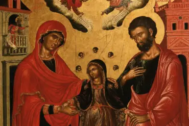 The Tree Of Jesse By Emmanuel Tzanes, With Mary Between Saint Anne And Joachim