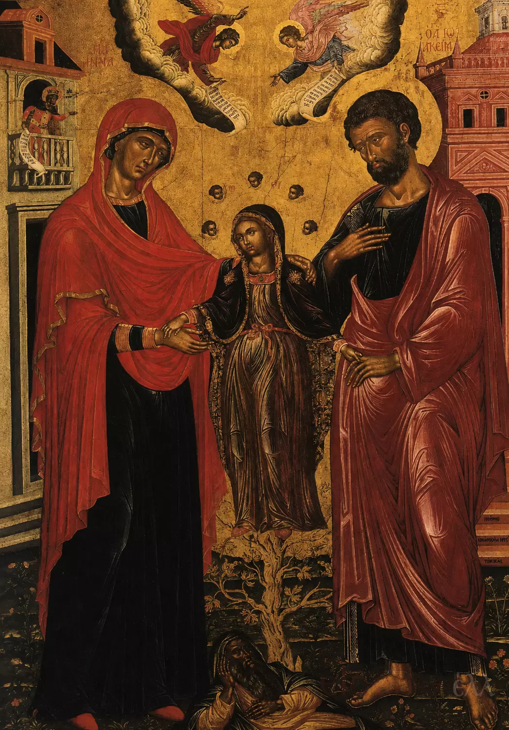 The Tree Of Jesse Icon By Emmanuel Tzanes, Showing The Complete 1644 Composition