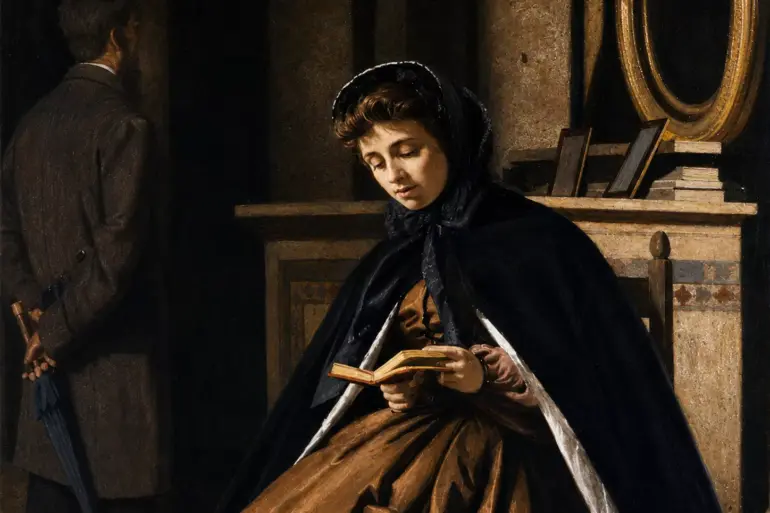 Oration (The Prayer) Detail Showing Teresa Fabbrini Reading An Open Prayer Book