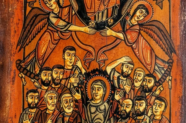 Icona Bizantina Dell'Ascensione, Icona Portatile Del Ix-X Secolo Dal Sinai