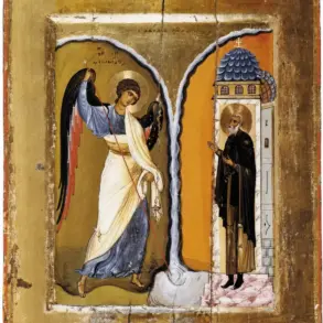 The Miracle Of Chonae Icon Showing Archangel Michael Saving Archippus'S Church.