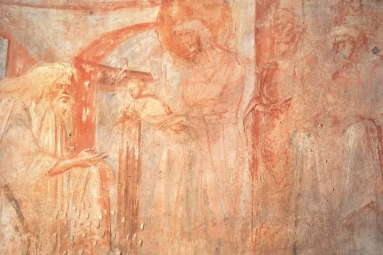 La Presentación De Cristo, Fresco En Castelseprio, Arte Bizantino Temprano