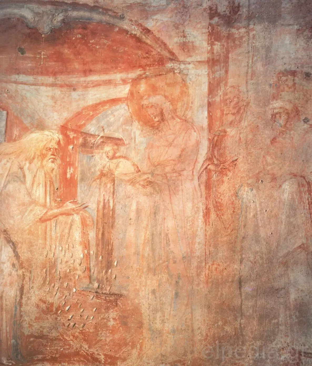 Presentation Of Christ At Castelseprio With The Virgin, Child And Simeon In Fresco