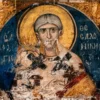 San Giorgio Di Tessalonica In Un Affresco Bizantino Del Monastero Di Vatopedi, 1312