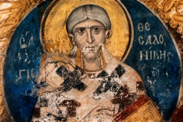 San Giorgio Di Tessalonica In Un Affresco Bizantino Del Monastero Di Vatopedi, 1312