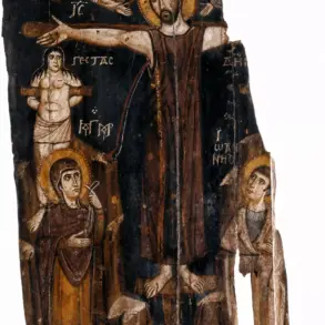 Sinai Crucifixion Icon With Christ, The Theotokos, John, Thieves And Angels