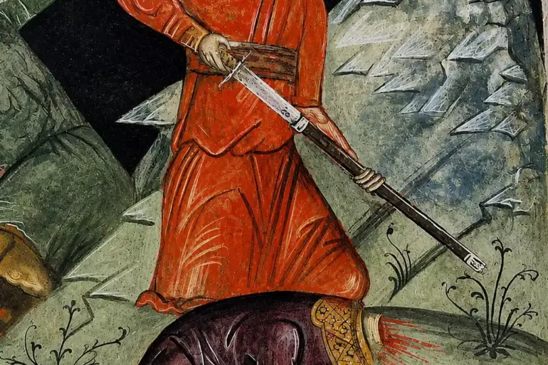 Martyrdom Of Saint Charalambos By Tzortzis At Dionysiou Monastery, 1547
