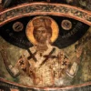 Ο Χριστός Μέγας Αρχιερεύς Σε Τοιχογραφία Του Γεωργίου Μόσχου Στη Μονή Χρύσαφα